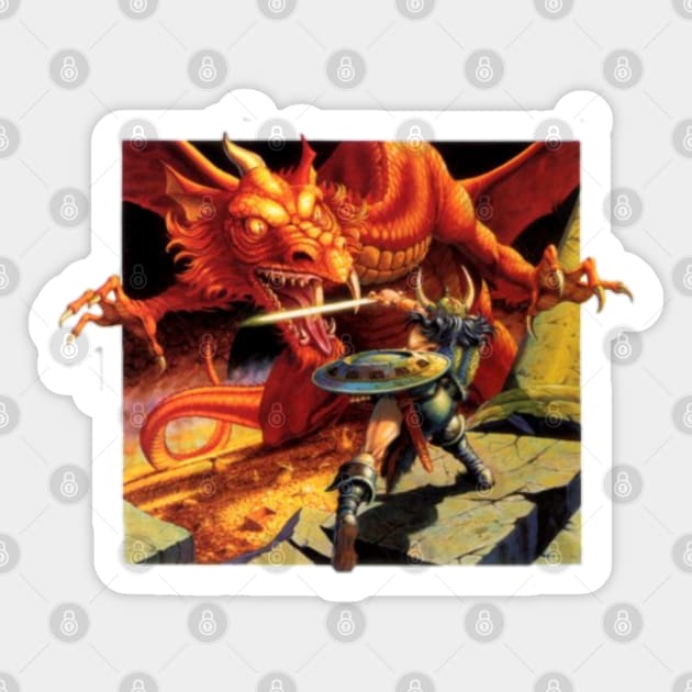 Fight of dragon Sticker by sheelashop